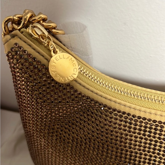 STELLA MCCARTNEY MINI ZIP SHOULDER BAG ECO ALL OVER C FAWN - Picture 6 of 10